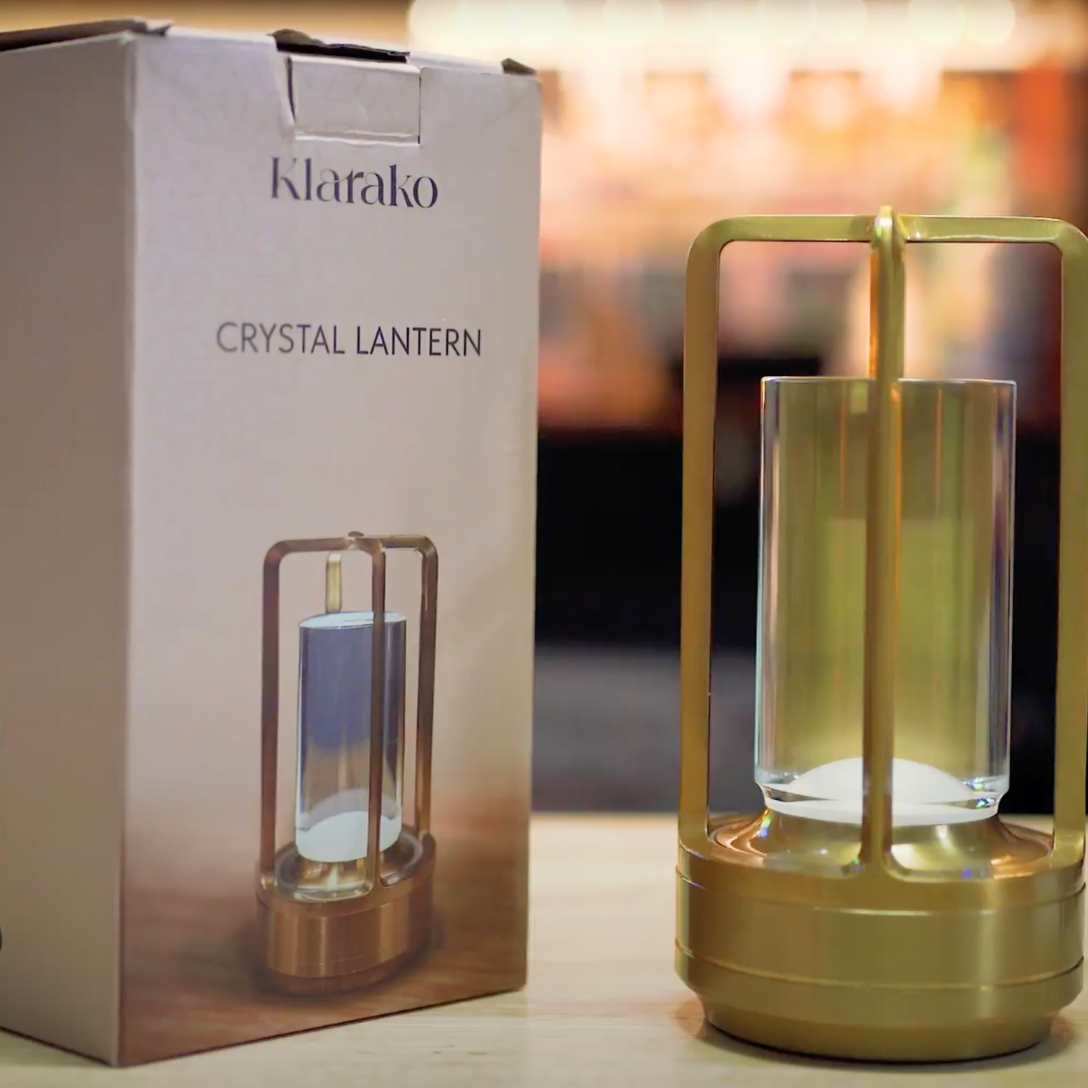 Kristall-Laterne | Tragbare Touch-Lampe