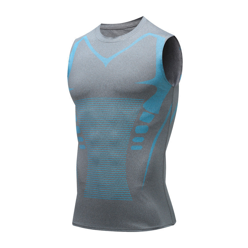 VitaBoost | Sport-Tanktop für mehr Energie und Selbstvertrauen-Grau-S (50-70 kg)-Becker Boutique