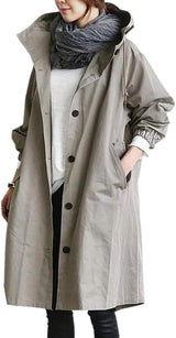 Women's Classic Trench Coat | Long & Water-Repellent