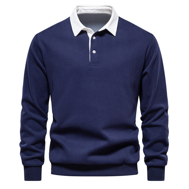 Warner | Pullover für Männer-Dunkelblau-S-Becker Boutique