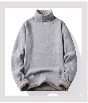 Werner | Herren Thermo-Fleece Rollkragenpullover-Grau-S-Becker Boutique