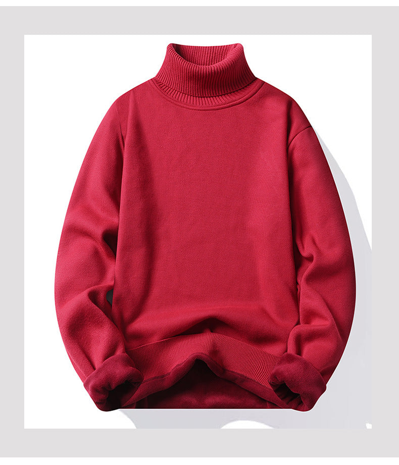 Werner | Herren Thermo-Fleece Rollkragenpullover-Rot-S-Becker Boutique