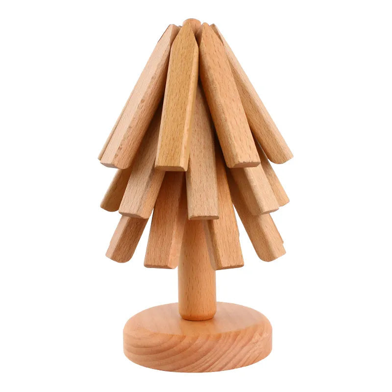 WoodTri | Dekorative und isolierende Untersetzer-Buche-25 x 10 cm-Becker Boutique