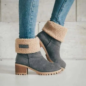 Yacinta | Damen Wasserdichte Leder Stiefeletten-Becker Boutique