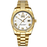 Zeitmeister | Herren Quarzuhr Kratzfest-Platin Gold-Becker Boutique