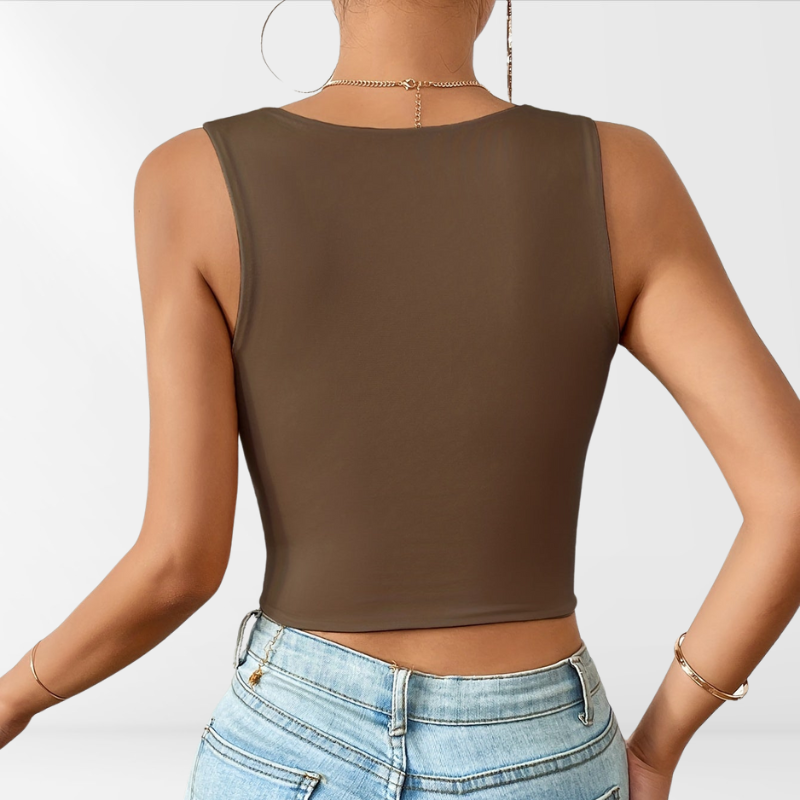 Zena | Danen White Crop Top | Tank top