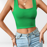 Zena | Danen White Crop Top | Tank top