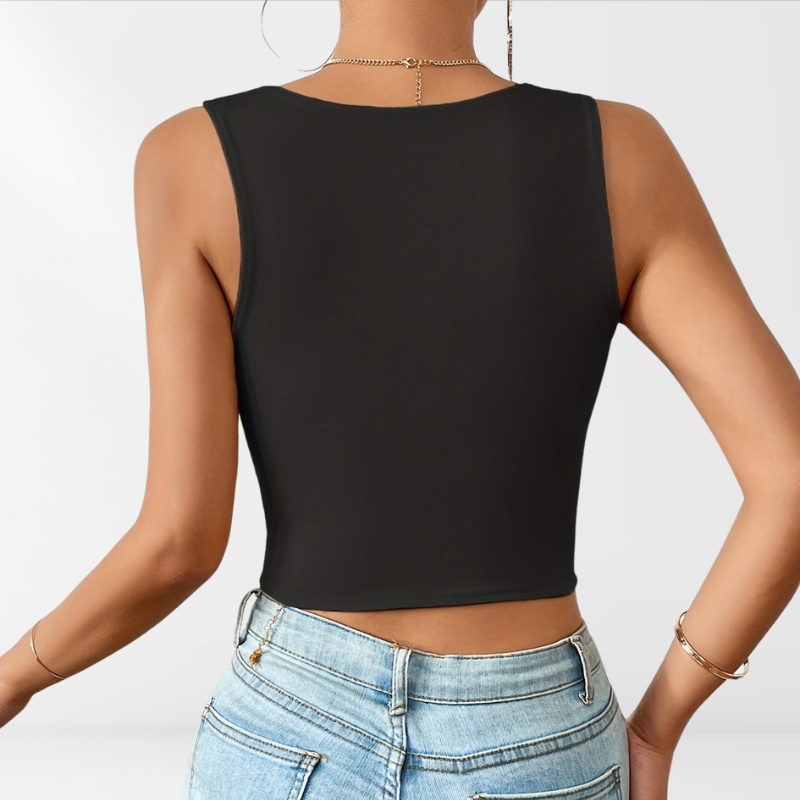 Zena | Danen White Crop Top | Tank top