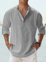 Denis | Henley Men's Shirt – Comfortable Material