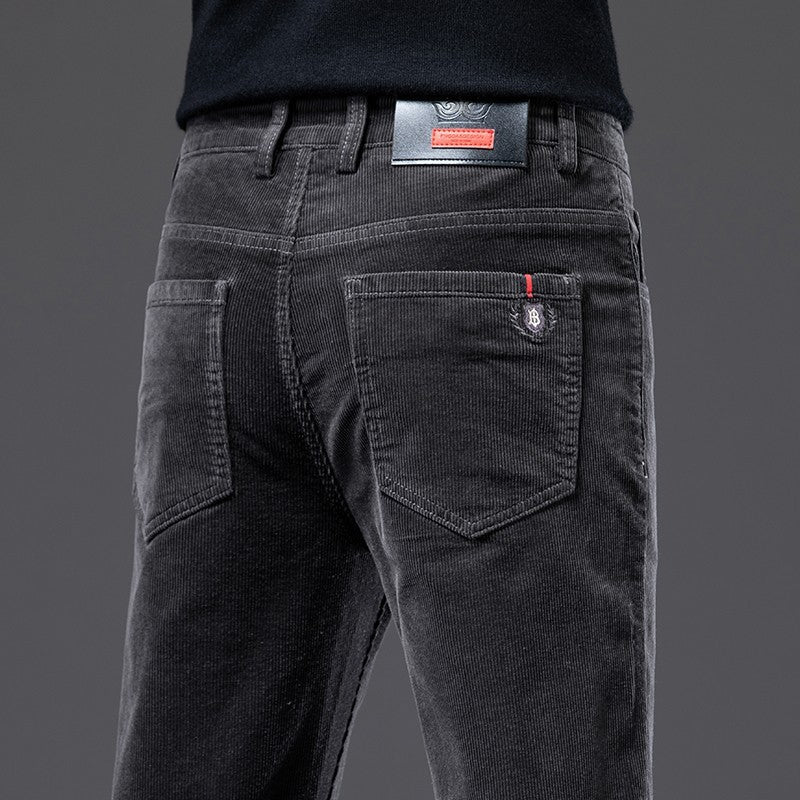 Herren Cordhose Strech | Schwarz | 5-Pocket