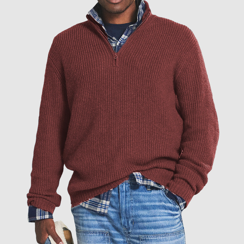 Herren Pullover mit Reissverschluss