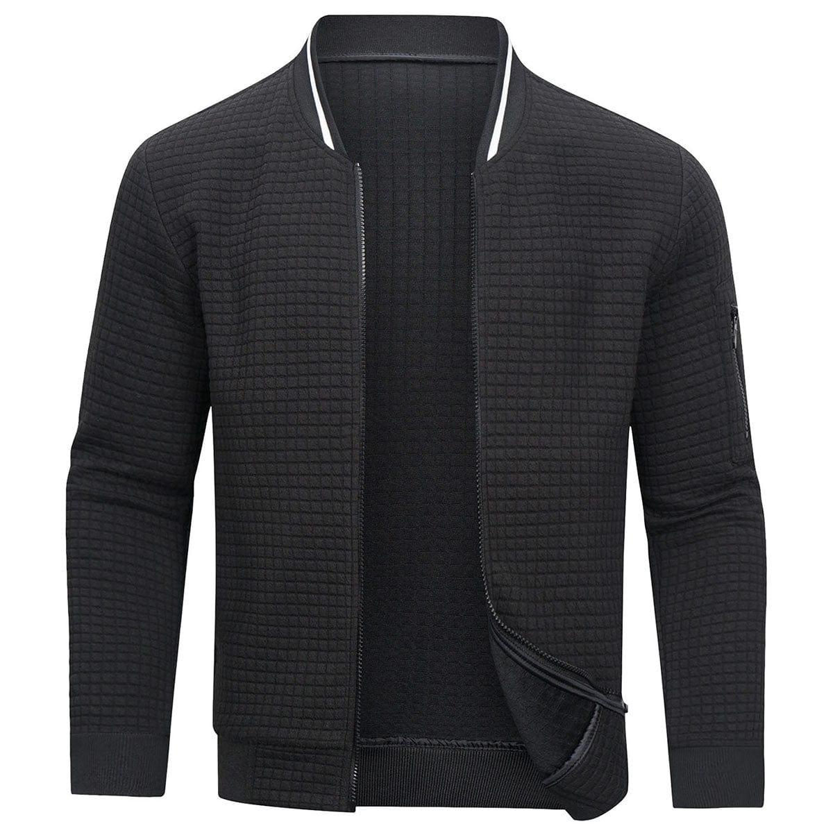 Herren Strickjacke mit Reißverschluss