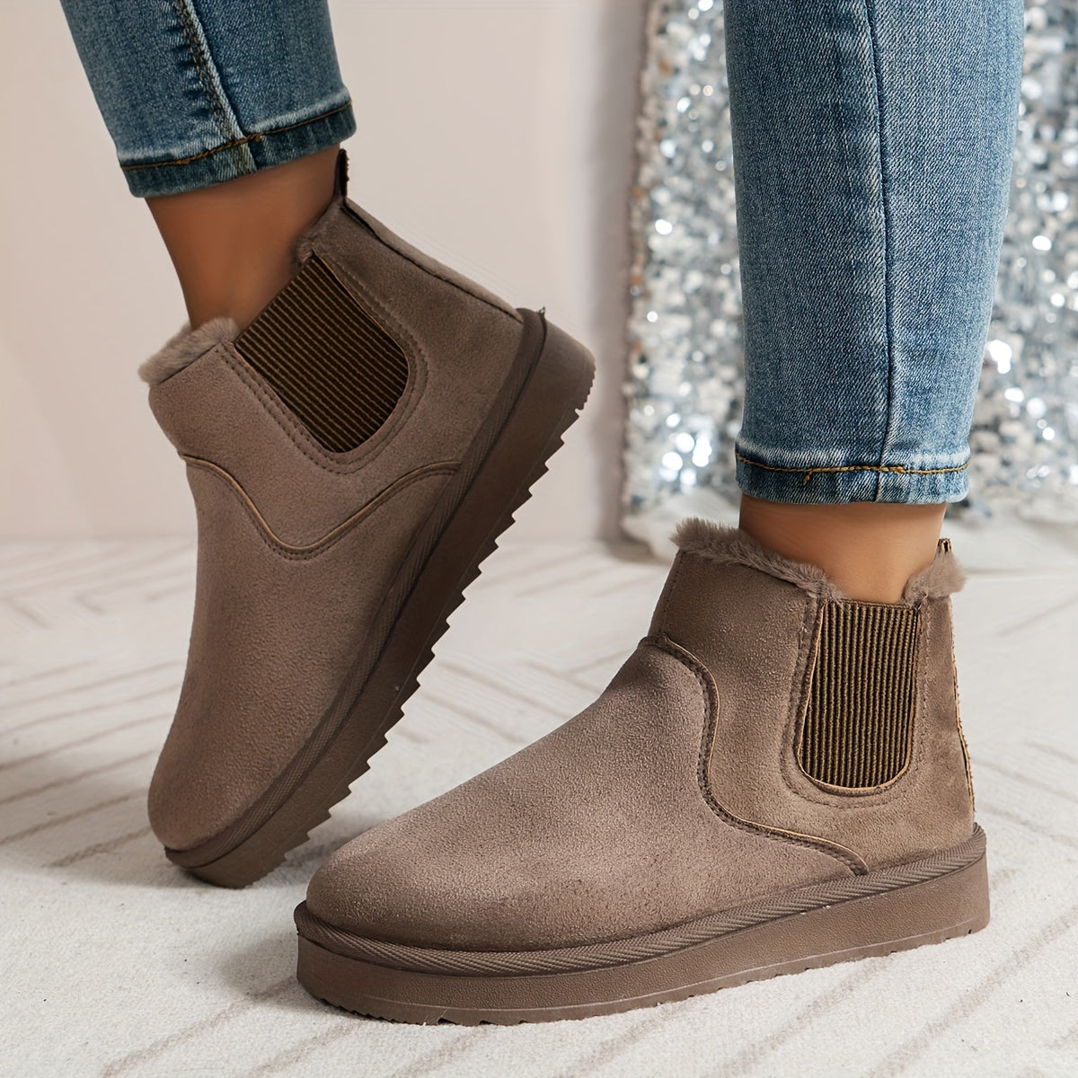 Damen Winterschuhe | Slip-On Stiefel