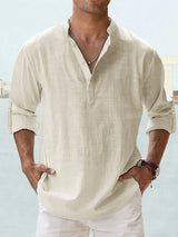Denis | Henley Men's Shirt – Comfortable Material