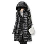 Women's down jacket | Lightweight with hood | Winter