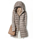 Women's down jacket | Lightweight with hood | Winter