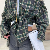 Victoria | Women's oversize checked blouse