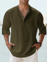 Denis | Henley Men's Shirt – Comfortable Material