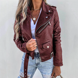 Women's transitional jacket | Leather jacket | Stylish & durable