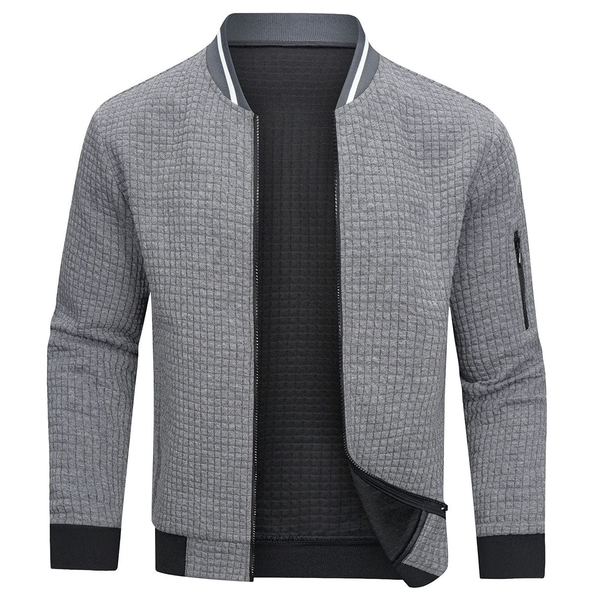 Herren Strickjacke mit Reißverschluss