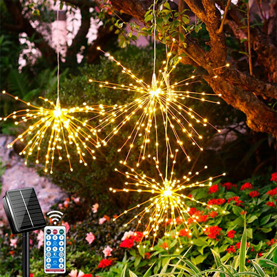 SolarShine | Solar-Lichterkette für den Außenbereich mit Fernbedienung