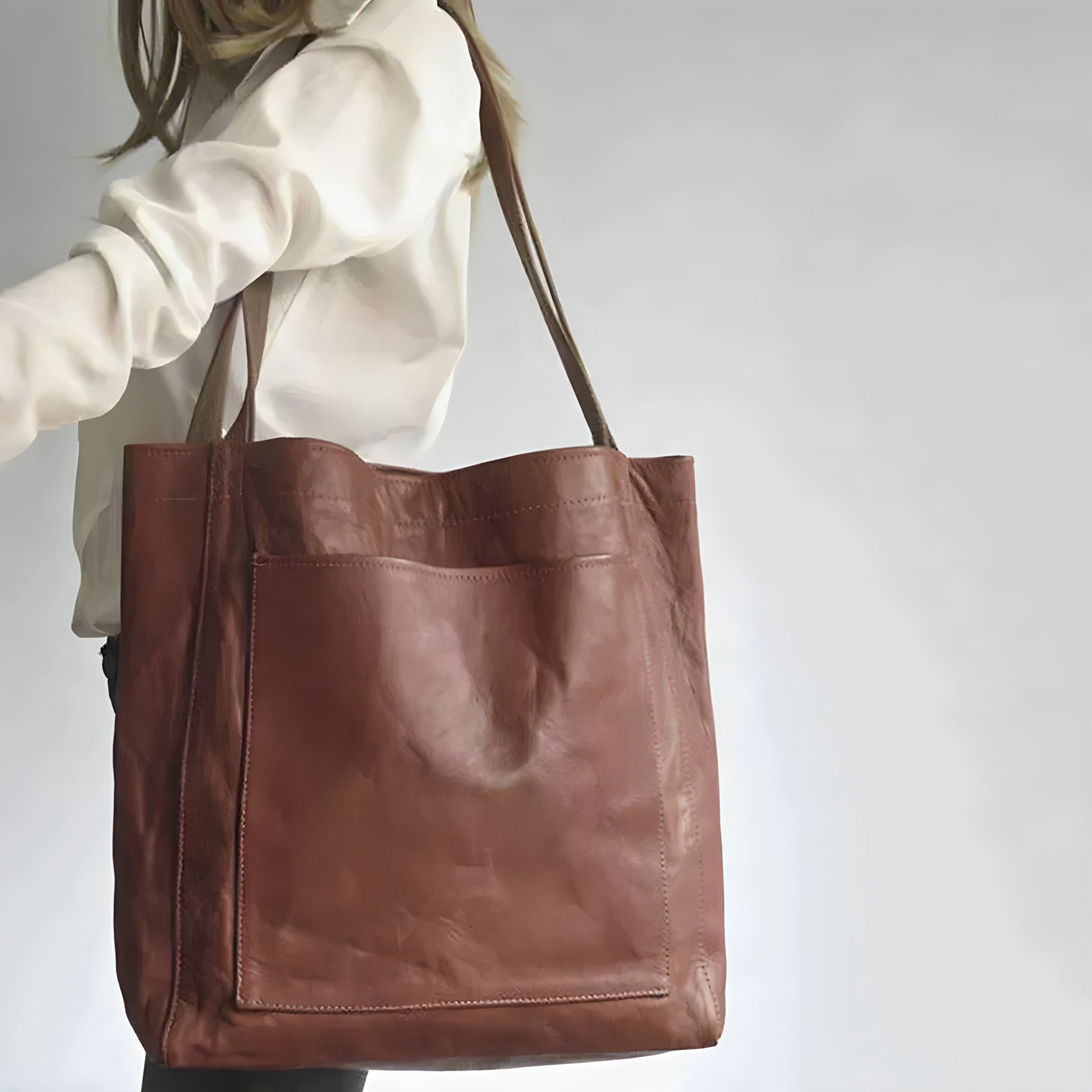 Fiona | Große Handtasche aus luxuriösem Vega-Leder mit viel Platz