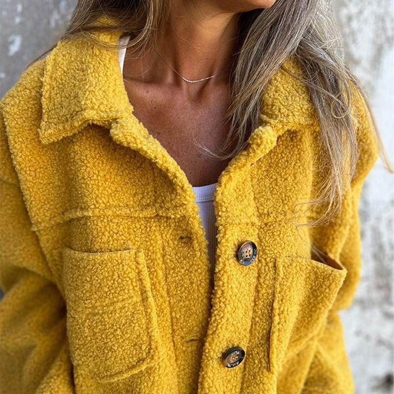 Damen Übergangsjacke | Plüsch & Mit Kragen