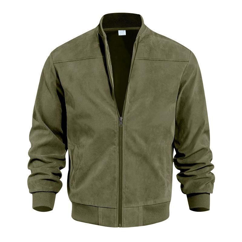 Übergangsjacke Herren | Wildleder mit Stehkragen