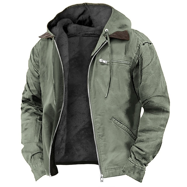 Men's Outdoor Jacket with Hood | Winter