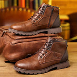 Men's Winter Boots | Zipper & Slip-Resistant