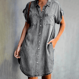 Kiana | Women's Shirt Dress | Midi for Summer