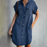 Kiana | Women's Shirt Dress | Midi for Summer