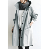 Lightweight women's trench coat with hood | Weatherproof