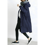 Lightweight women's trench coat with hood | Weatherproof