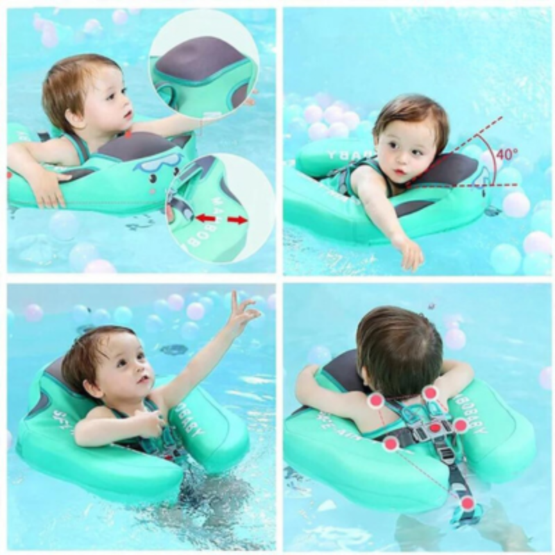 MambaBaby | Baby Float mit Sicherheitsgurt und UV-Schutz