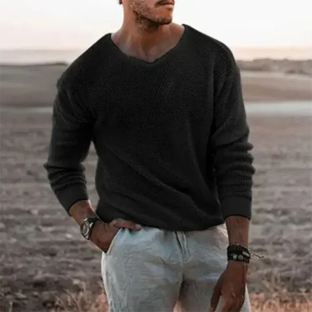Pullover Strick Herren | Langarm und Warm