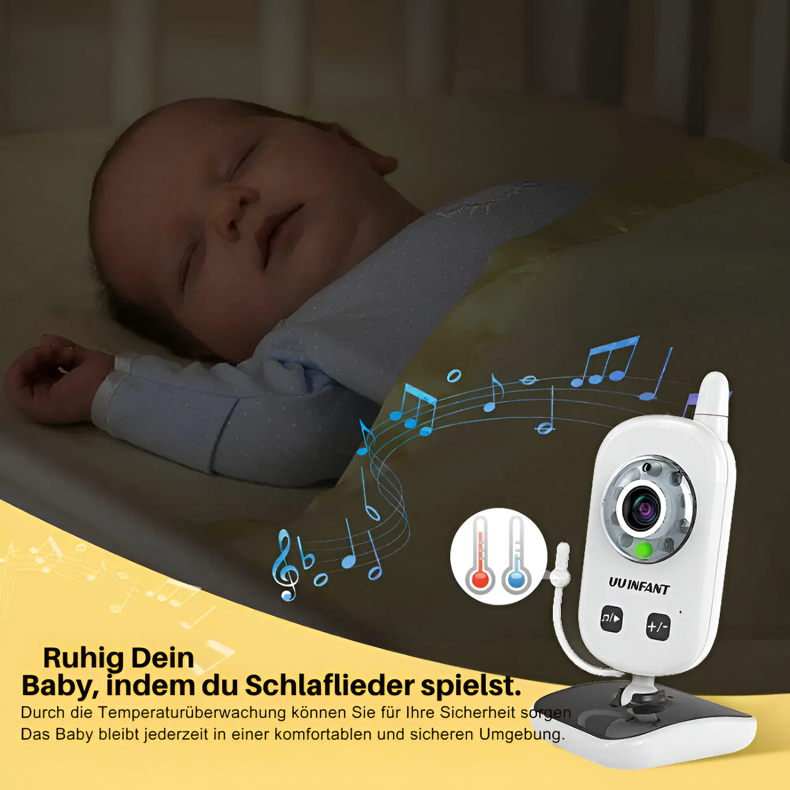 BabyWatch360 | Sicheres Kabelloses Babyphone mit kamera-Becker Boutique