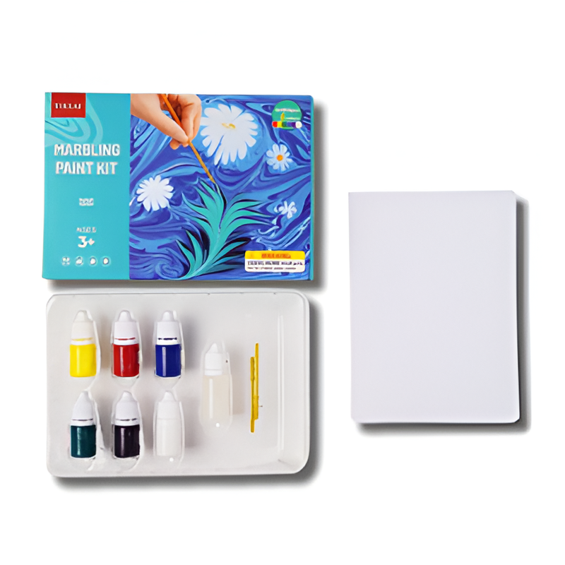 Marble Paint Set | Farbige Kinderkunstwerke auf Wasserbasis