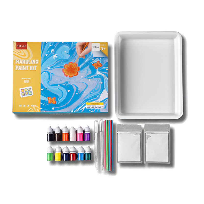 Marble Paint Set | Farbige Kinderkunstwerke auf Wasserbasis