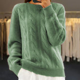 Women's Knit Sweater | Cable Pattern