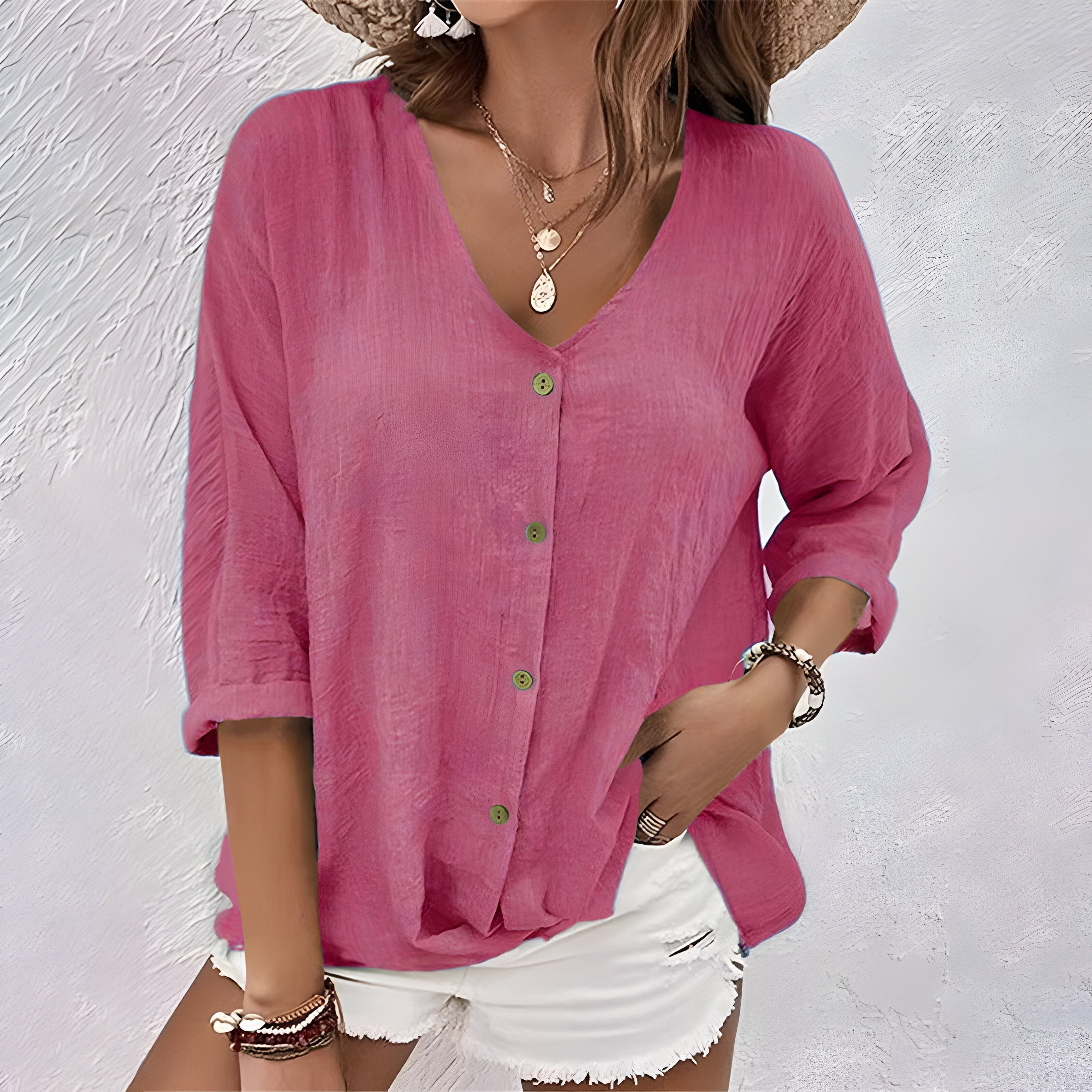 Women’s Loose Blouse | Button Down