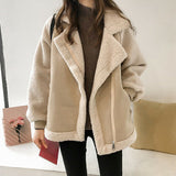 Women's Winter Coat in Suede Look | Oversized & Teddy Lining