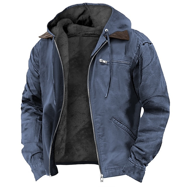 Men's Outdoor Jacket with Hood | Winter