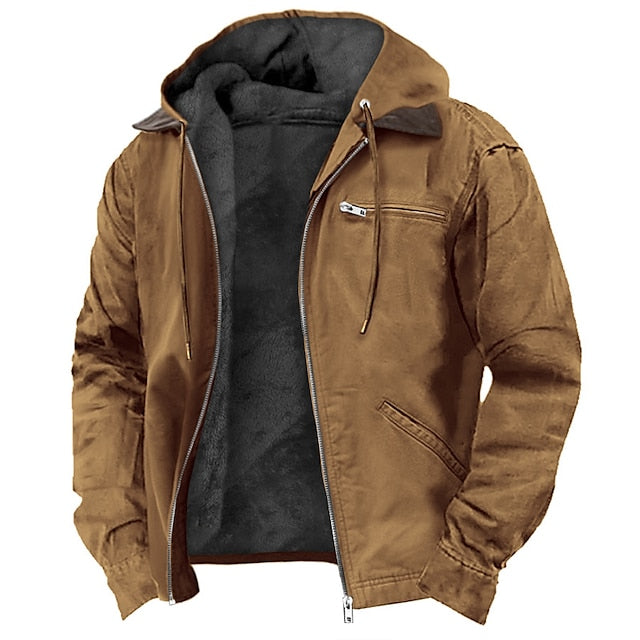 Men's Outdoor Jacket with Hood | Winter