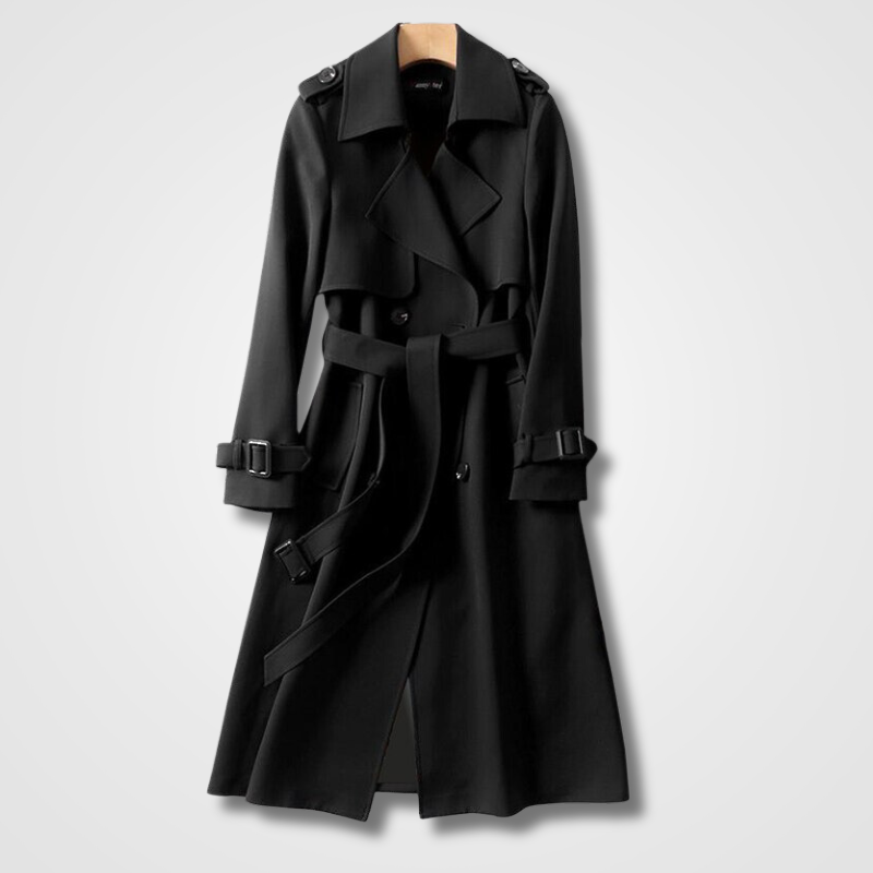 Kira | Langer eleganter Trenchcoat für Damen