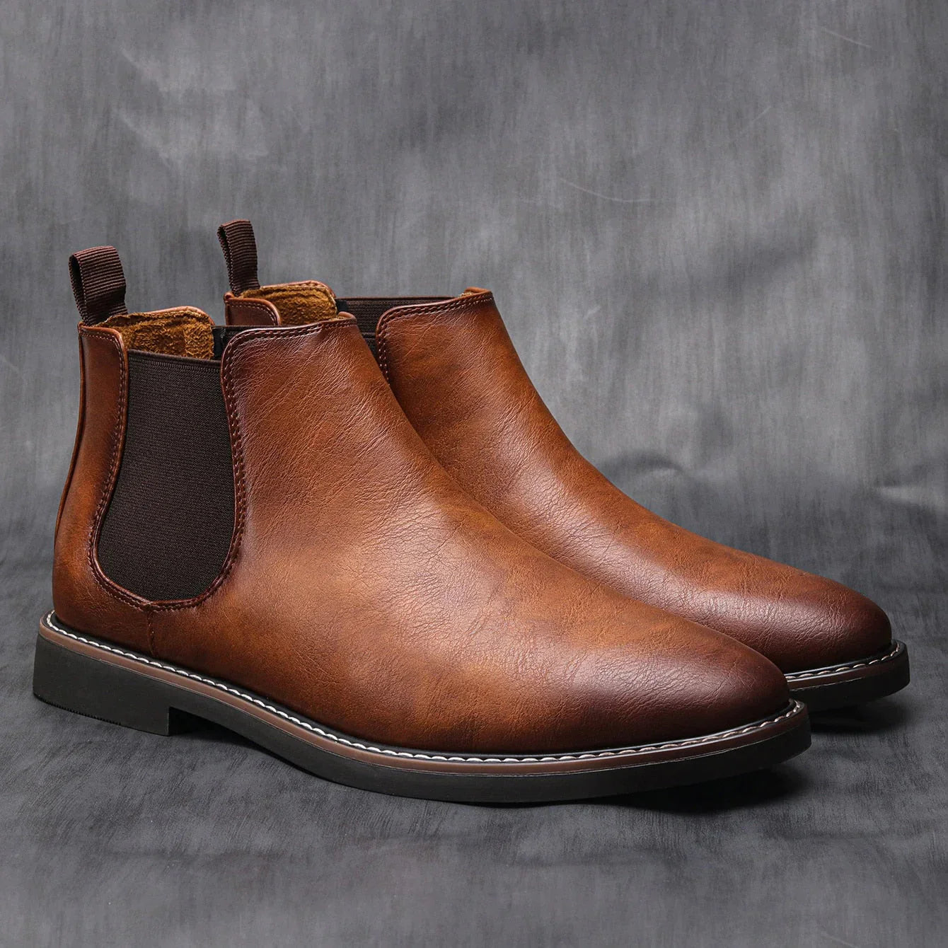 Martin | Chelsea-Stiefel aus Leder-Braun-40-Becker Boutique